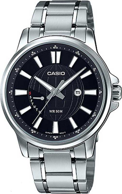 Đồng hồ Nam Casio dây kim loại kính cứng MTP-E137D-1AVDF