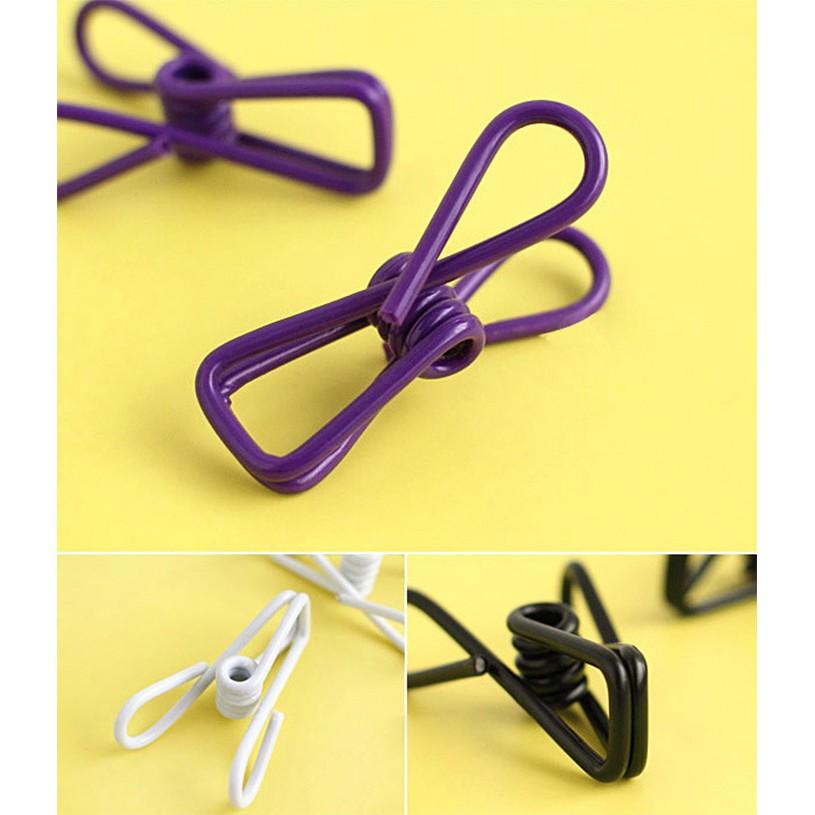 Set 2 Móc Kẹp Quần Áo Nhiều Màu