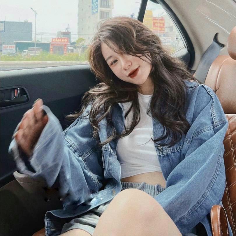 Áo Khoác Bò Nữ Form Rộng Ulzzang Hàn Quốc