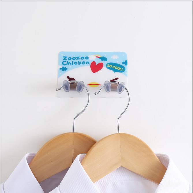 Móc Dán Tường đôi Kẹp Giữ Dây Điện, Phích Cắm Điện/ Kê Đỡ Sạc Điện Thoại - Móc Treo Đồ Đa Năng GD391-TreoDDien-DOI