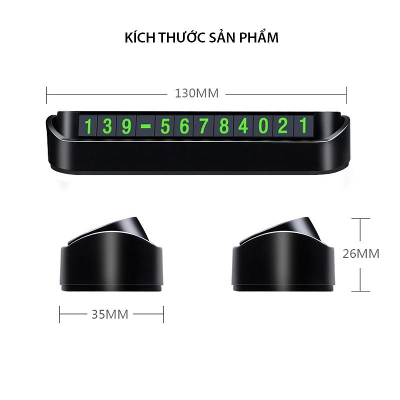 Bảng số điện thoại đặt trên xe ô tô, có dạ quang, có thể đóng mở