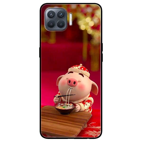 Ốp lưng dành cho Oppo A93 - F17 Pro mẫu Heo Ăn