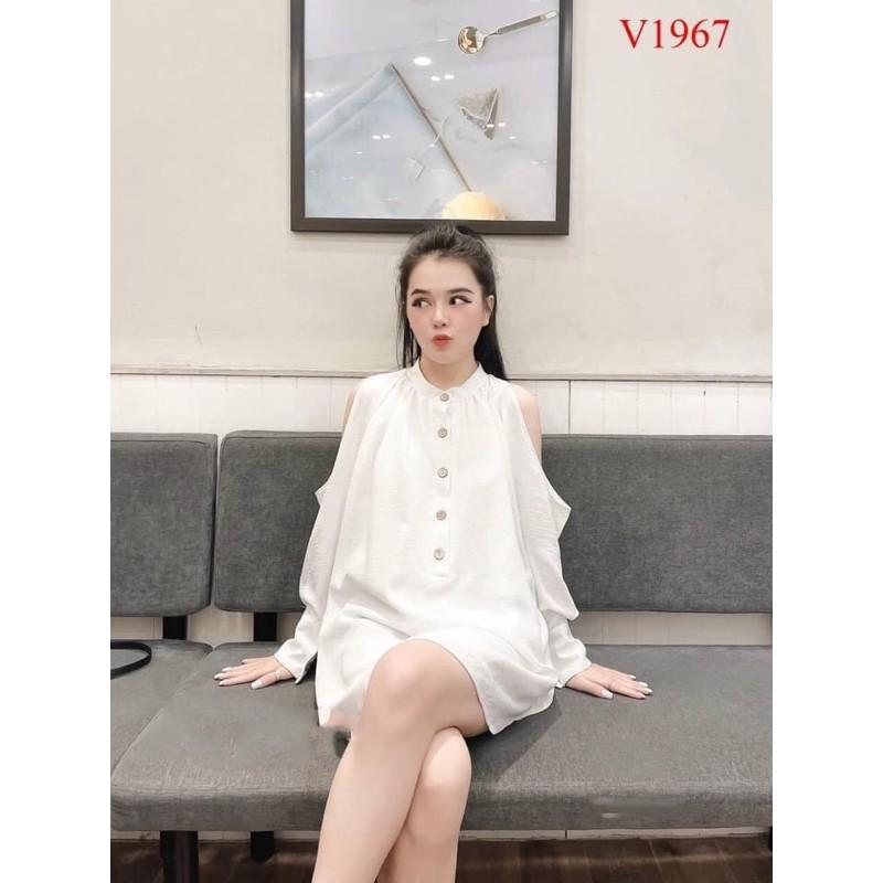 Áo sơ mi hở vai sang chảnh Hot Trend 2021