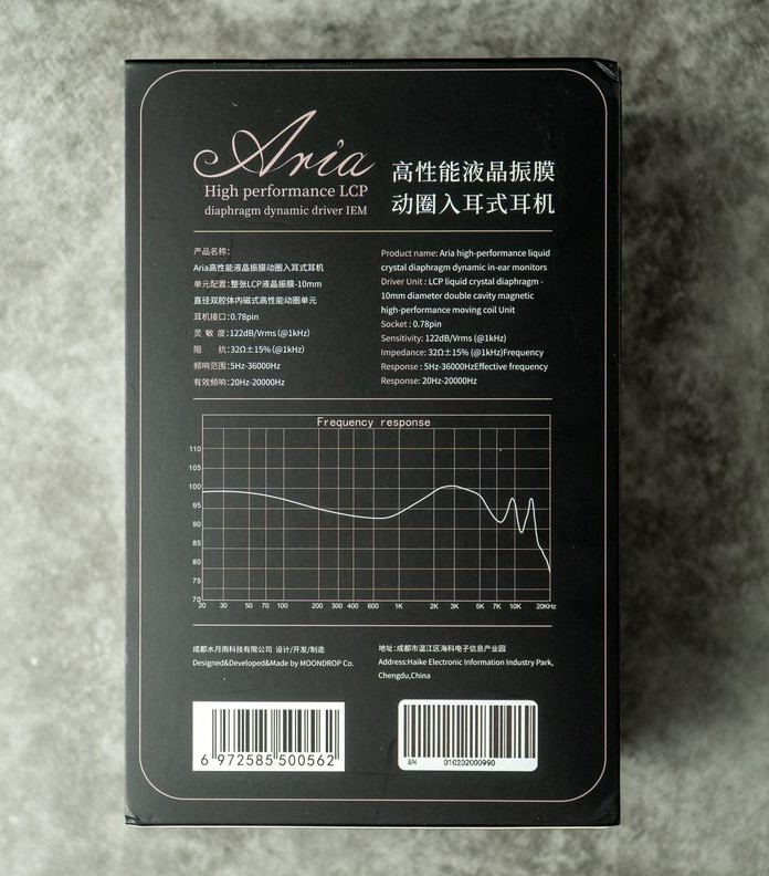 Tai Nghe Moondrop Aria Hifi InEar | Công nghệ Liquid Crys-tal Polymer | Hàng chính hãng