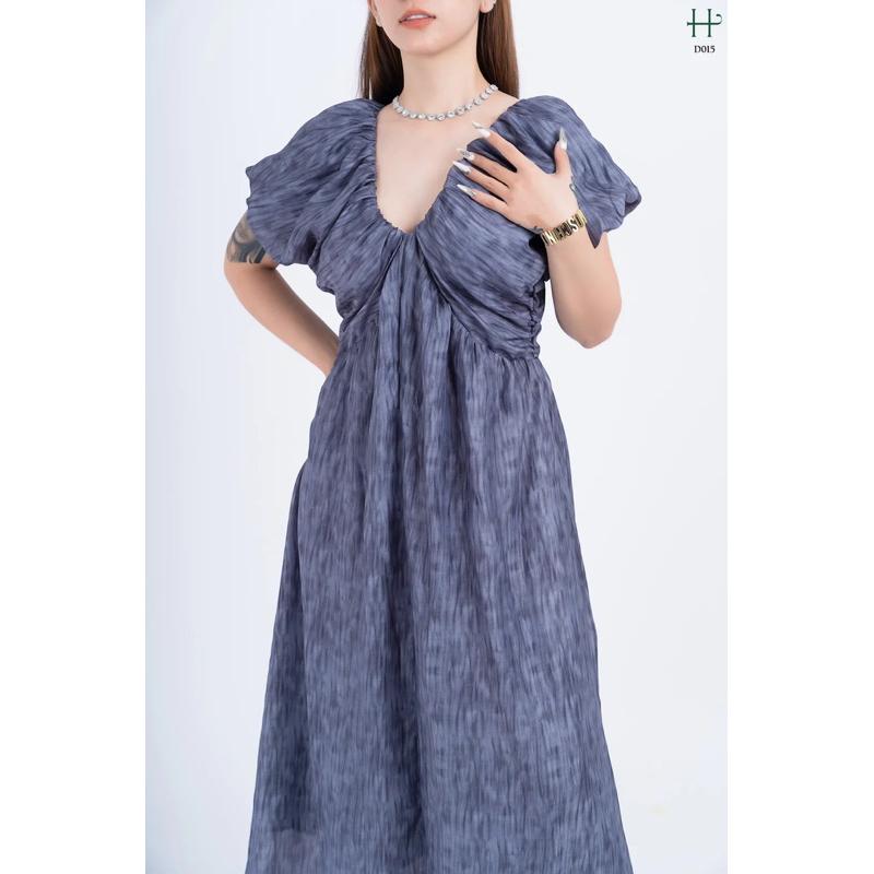 Đầm lụa form rộng suông-D15