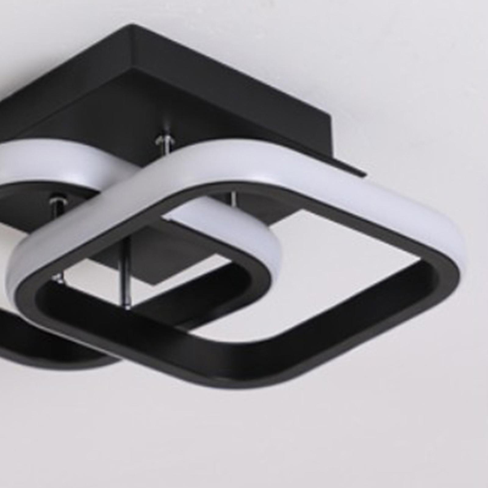 2X LED Ceiling Light Bar Lamp Room Hotel Lighting Black 24x20x12.5cm