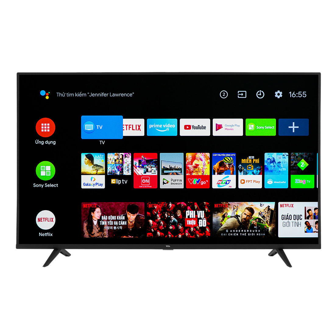 Android Tivi TCL 4K 55 inch 55P615 Model 2020 - Hàng chính hãng (chỉ giao HCM)