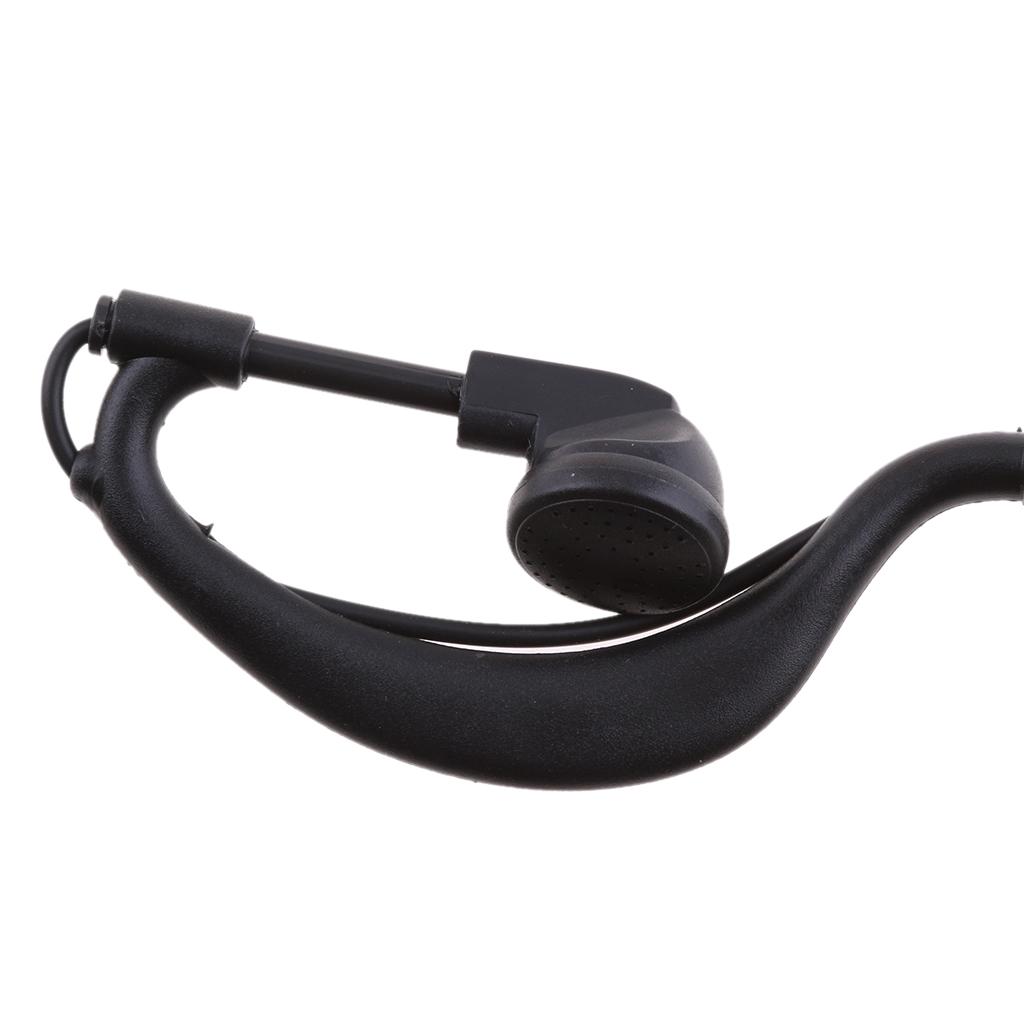 Clip Walkie Talkie Headset Earpiece Mic for 2 PIN Kenwood Baofeng