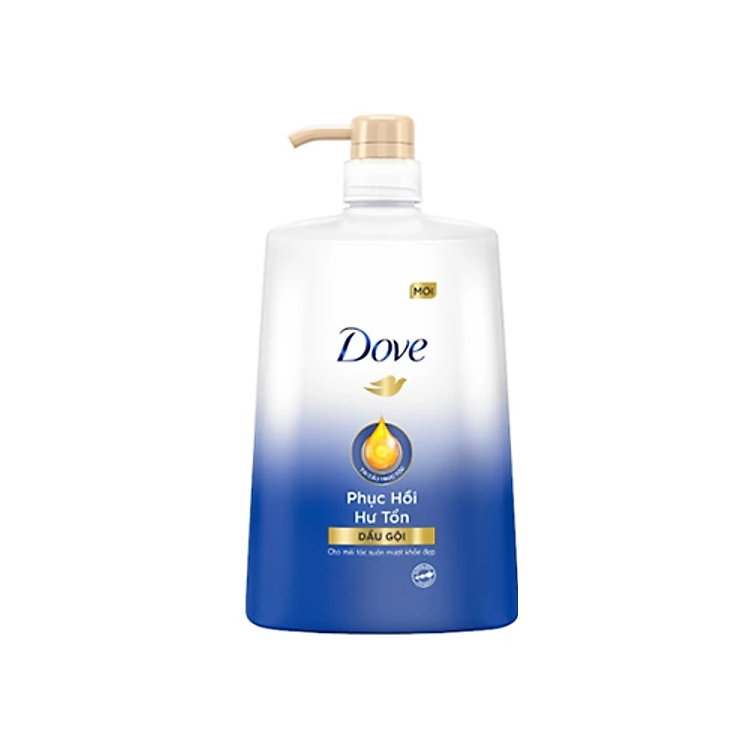 Combo Dầu gội và Kem xả DOVE Phục Hồi Hư Tổn Tinh Chất Serum cao cấp dưỡng tóc khỏe đẹp 880g, 300ml