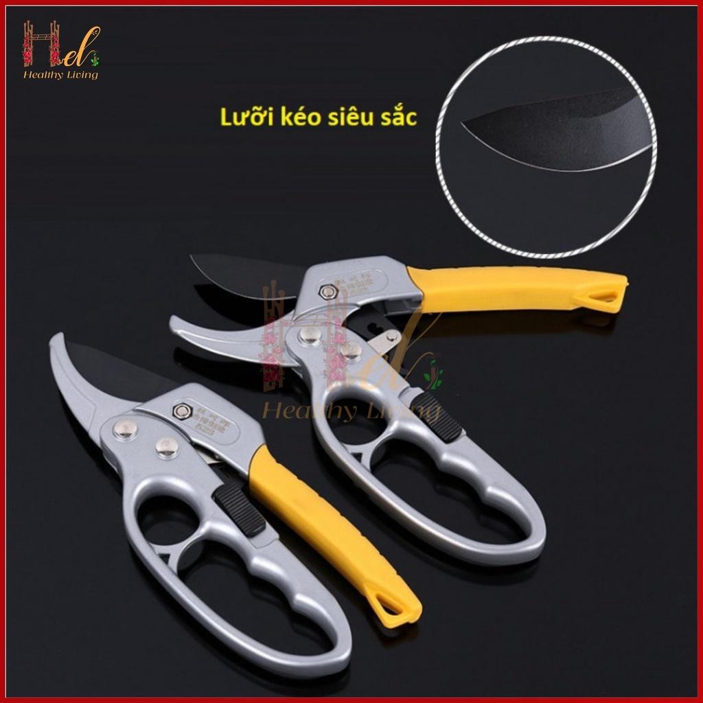 Kéo Cắt Tỉa Cành Cây, Kìm Tỉa Cây Cao Cấp HSS, Kéo Cộng Lực Cắt Cành SK-8 Nhập Khẩu, Kéo Cắt Tỉa Bonsai Cao Cấp