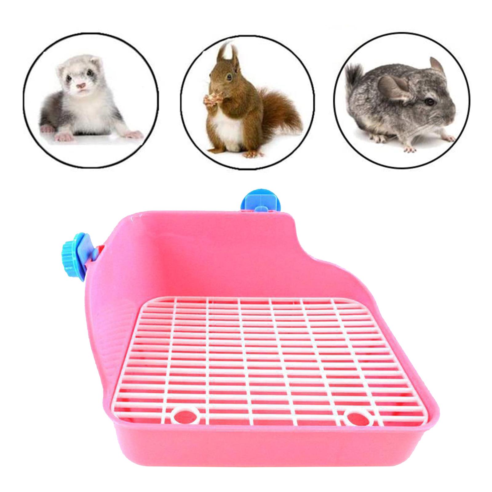 Rabbit Toilet Box Tray Pets Hamster Indoor Potty Trainer Guinea Pig