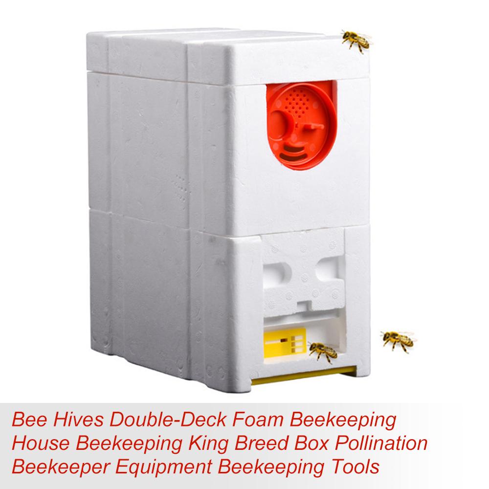 Nhà nuôi ong 2 tầng bằng chất liệu xốp cao cấp, bền đẹp trong thời gian dài. Trọng lượng nhẹ và dễ mang theo.