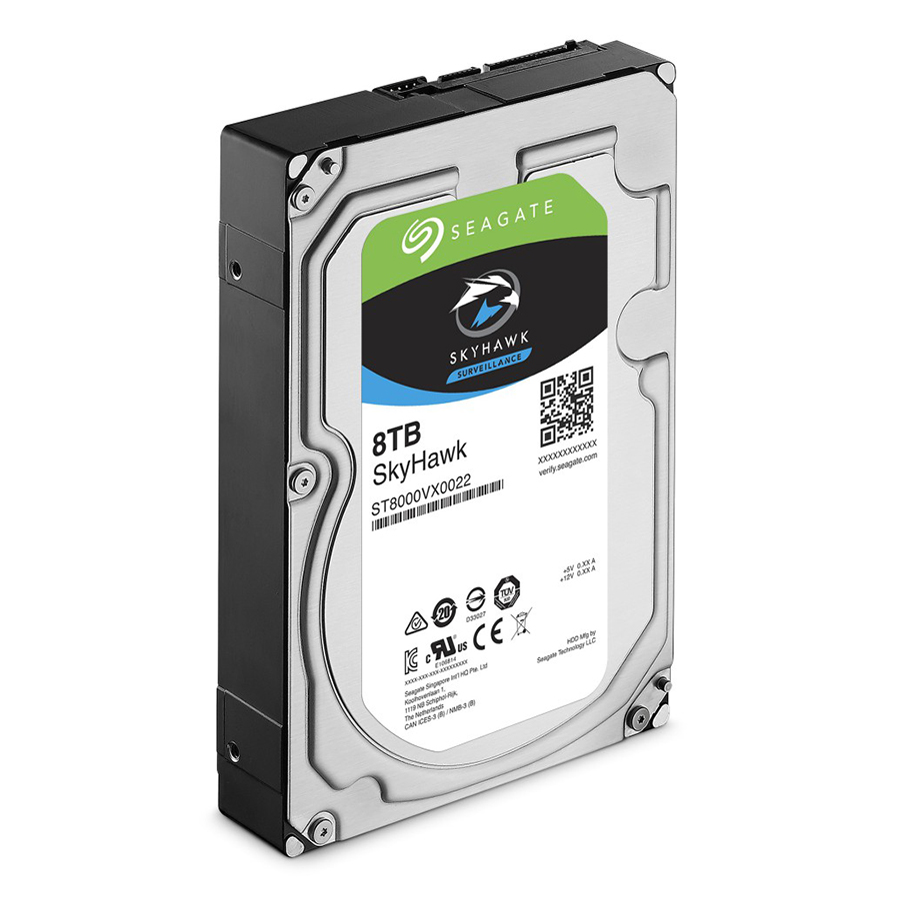 Ổ Cứng HDD Seagate Skyhawk  6TB 3.5 Sata 8Gb/s/64MB Cache/7200RPM - Hàng Chính Hãng