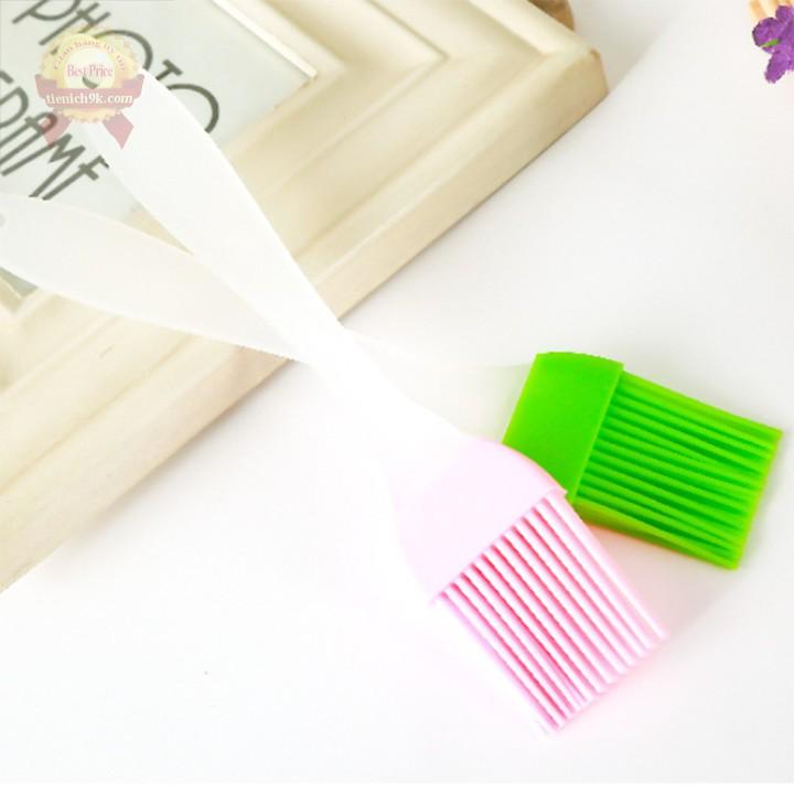 Chổi quét bánh Dụng cụ làm bánh nấu ăn silicon chịu nhiệt cán dài tiện lợi