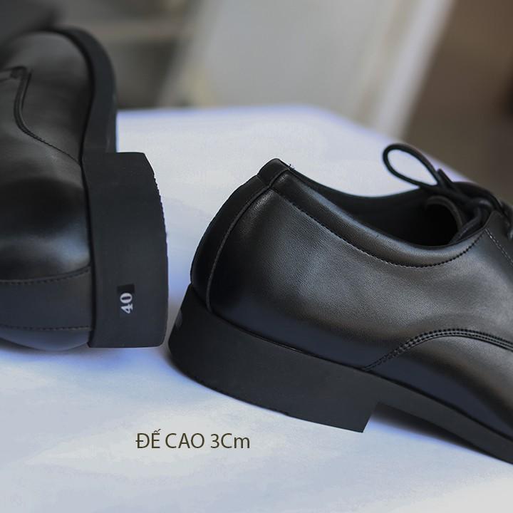 Giày lười nam màu đen kiểu dáng  lịch lãm đủ size cho mọi kích thước bàn chân