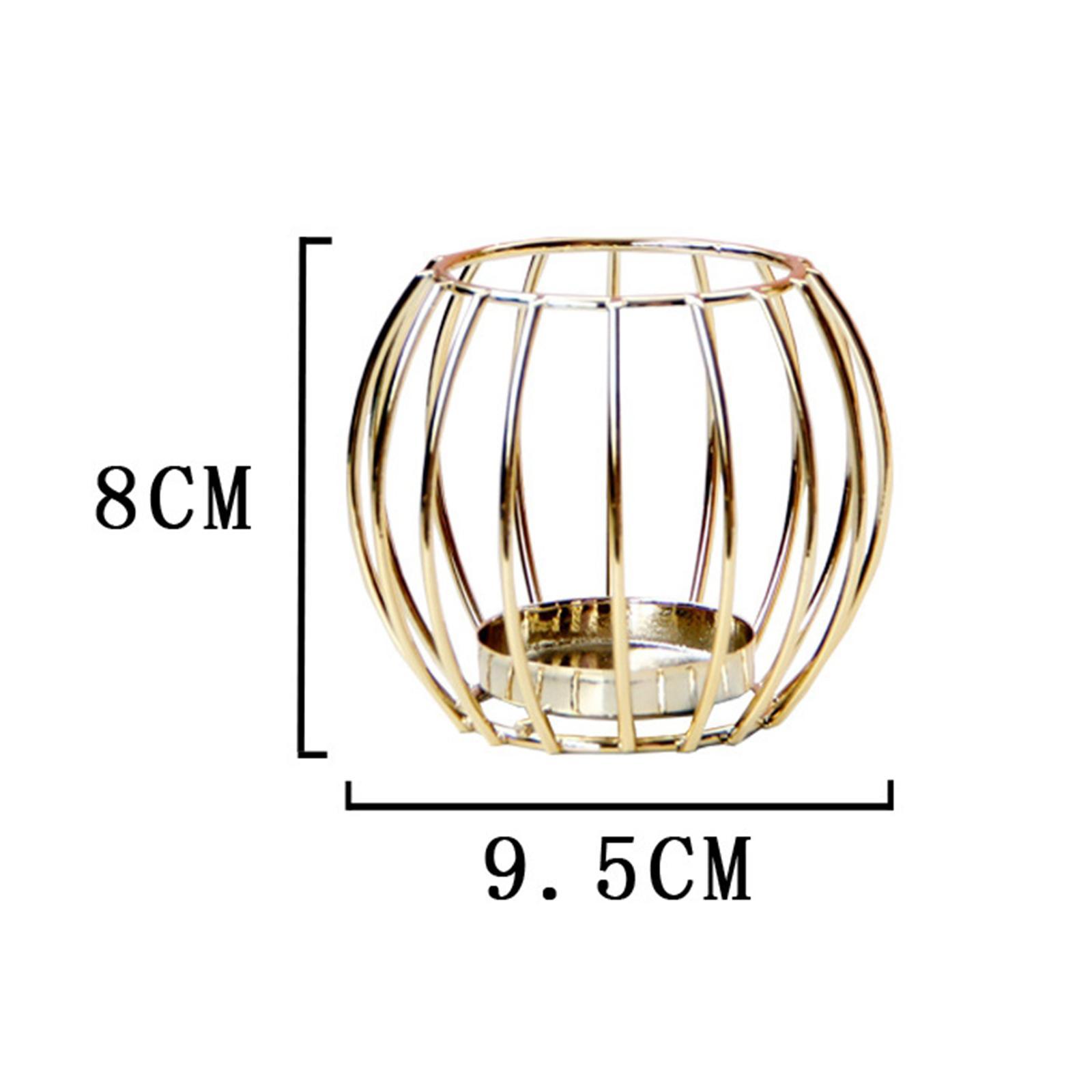 Metal Candle Holder Votive Candle Holder Centerpiece for Desktop Decoration