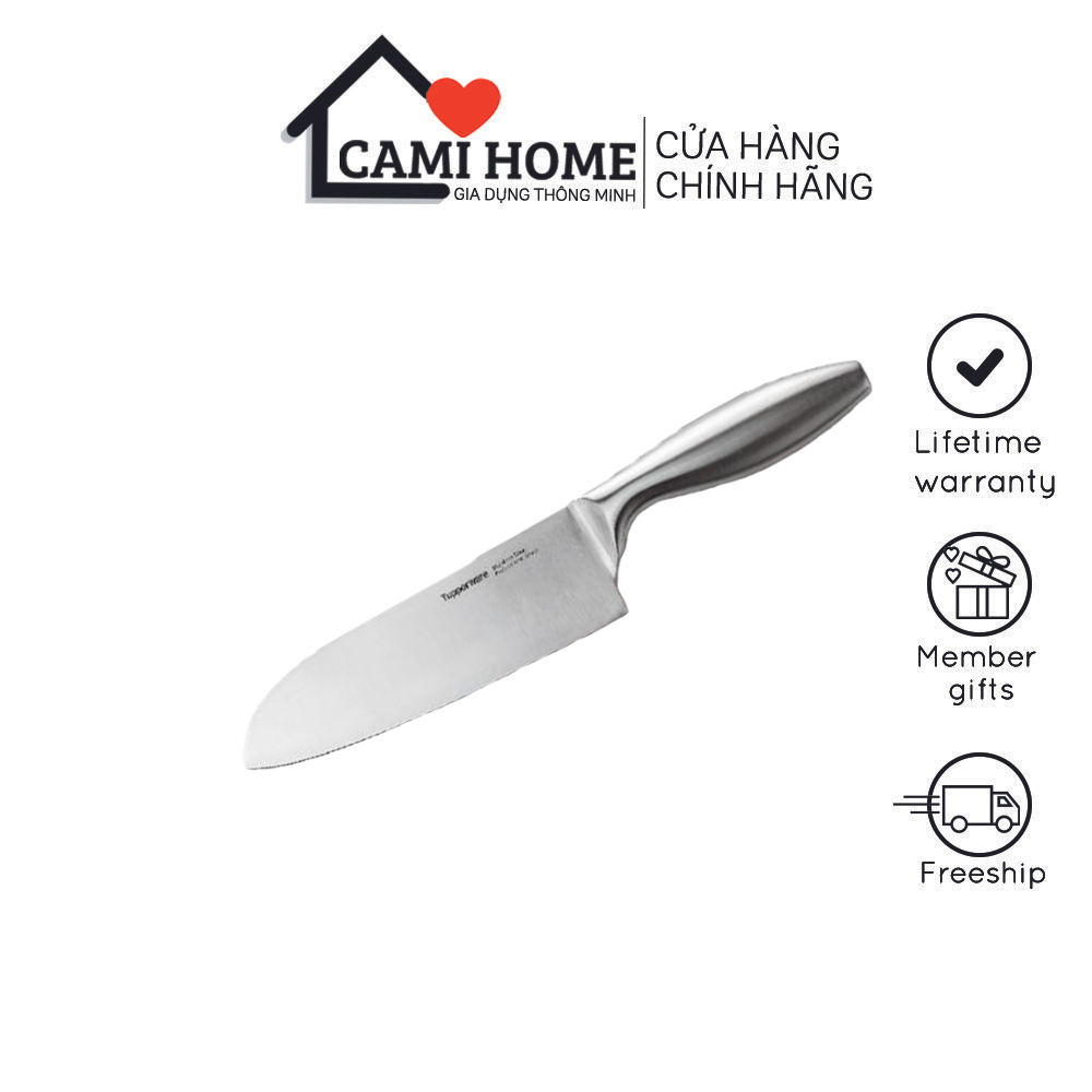 Bộ Dao Classic Pro Asian Knife Chính Hãng Tupperware Set 3 TẶNG 1 Đế Cắm Dao và 1 Đồ Mài Dao