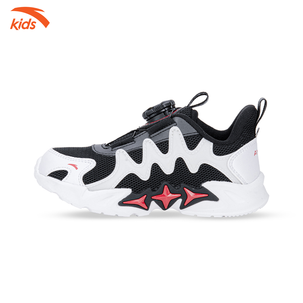 Giày thời trang bé trai Anta Kids 312239928-2, thiết kế khóa thông minh, mặt lưới thoáng khí
