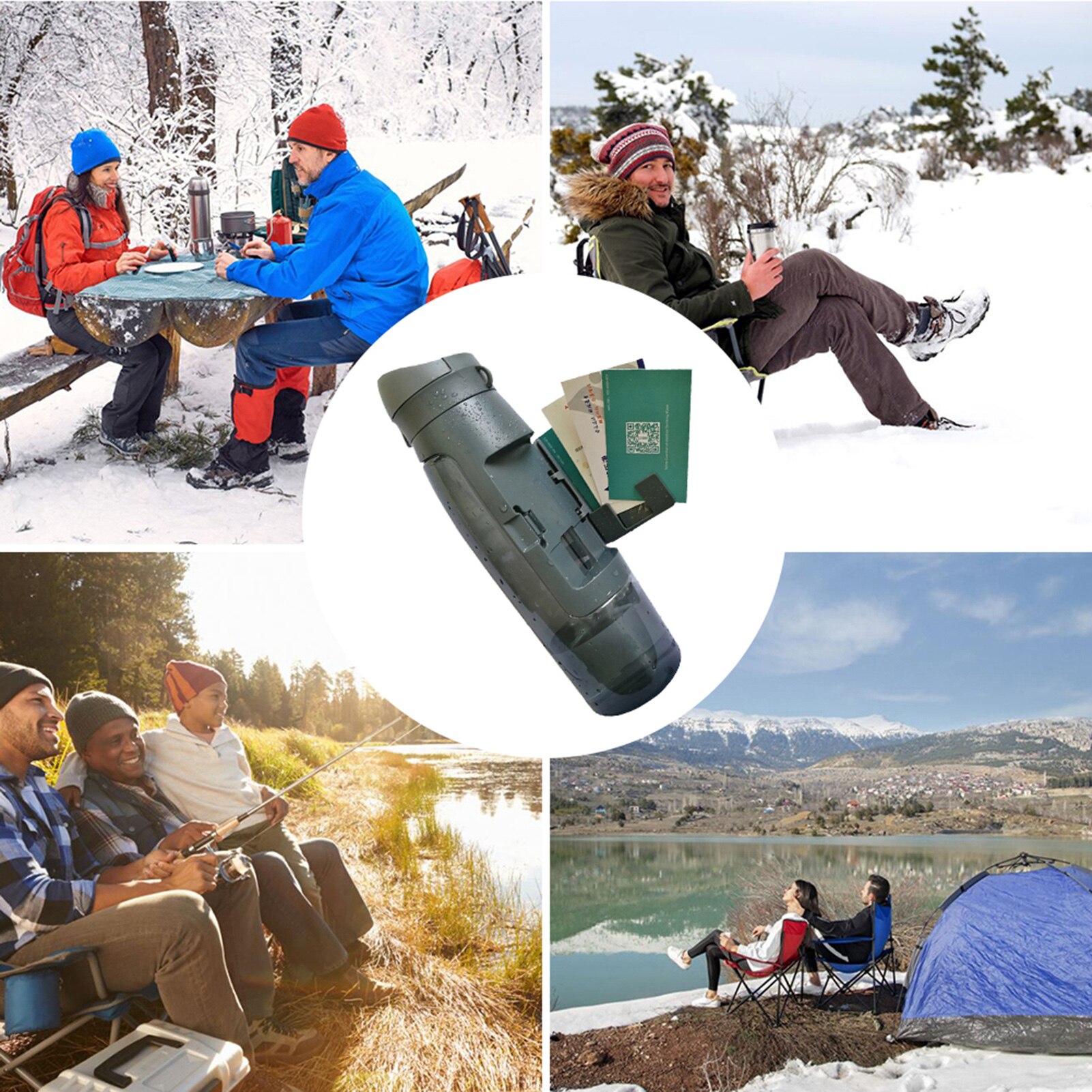 Bình đựng nước thể thao dung tích 750ml có khay đựng thẻ MountCard