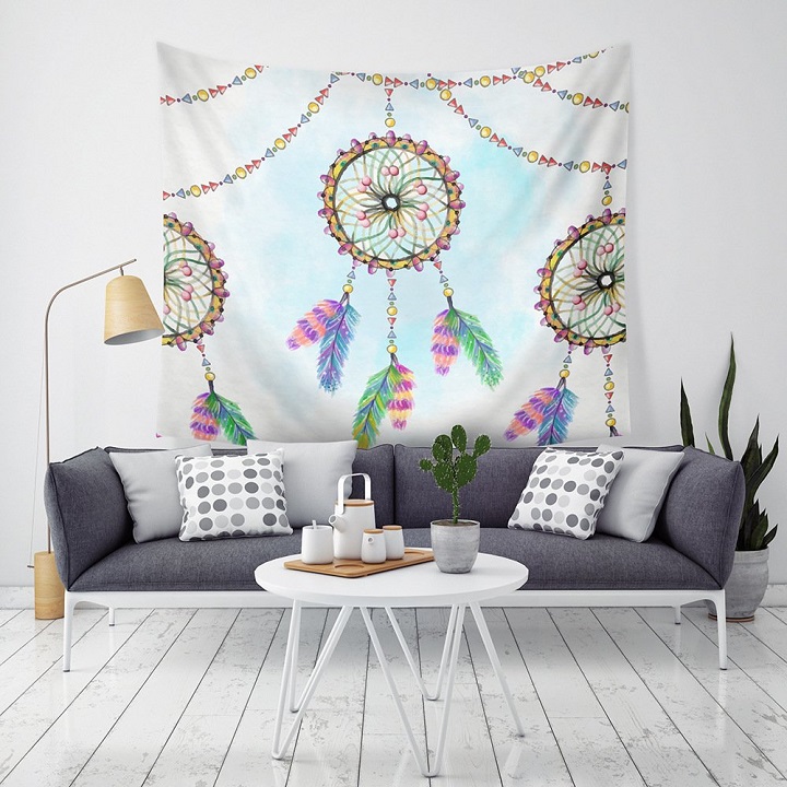 Tranh vải treo tường dreamcatcher trang trí đáng yêu