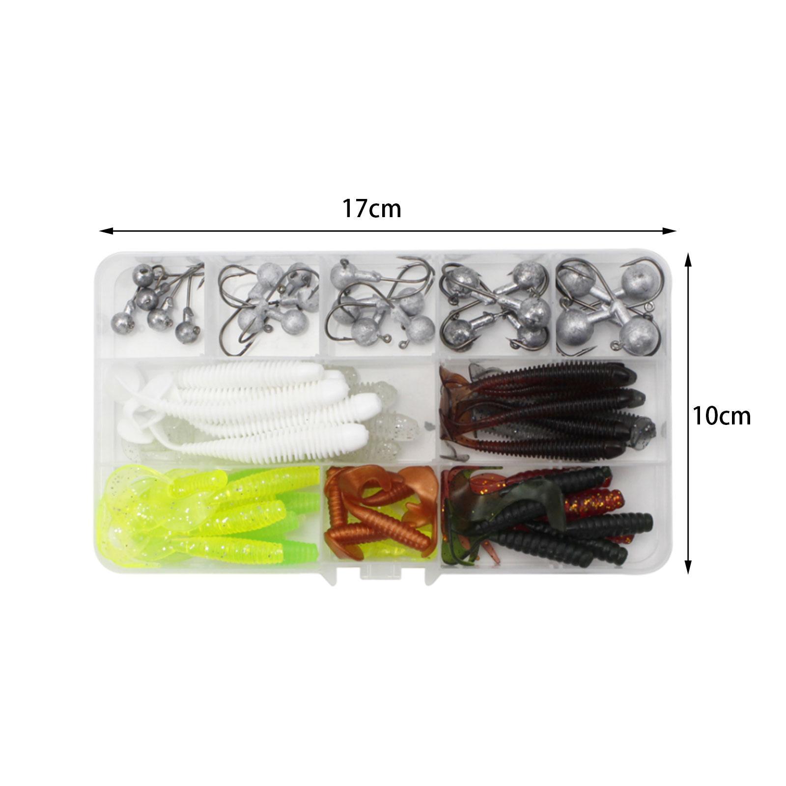 Fishing Lures Set for Bass Trout Portable Fishing Baits Crankbait Spoon Jigs