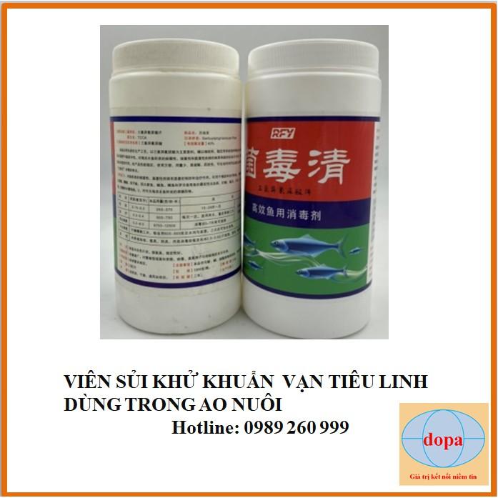 Vạn tiêu linh DOPA viên sủi khử khuẩn ao nuôi cho thủy sản dopa.com.vn