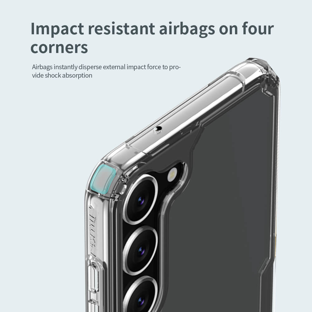 Ốp lưng TPU chống sốc cho Samsung Galaxy S23 / S23 Plus / S23 Ultra hiệu Nillkin Nature TPU Pro Case - hàng nhập khẩu