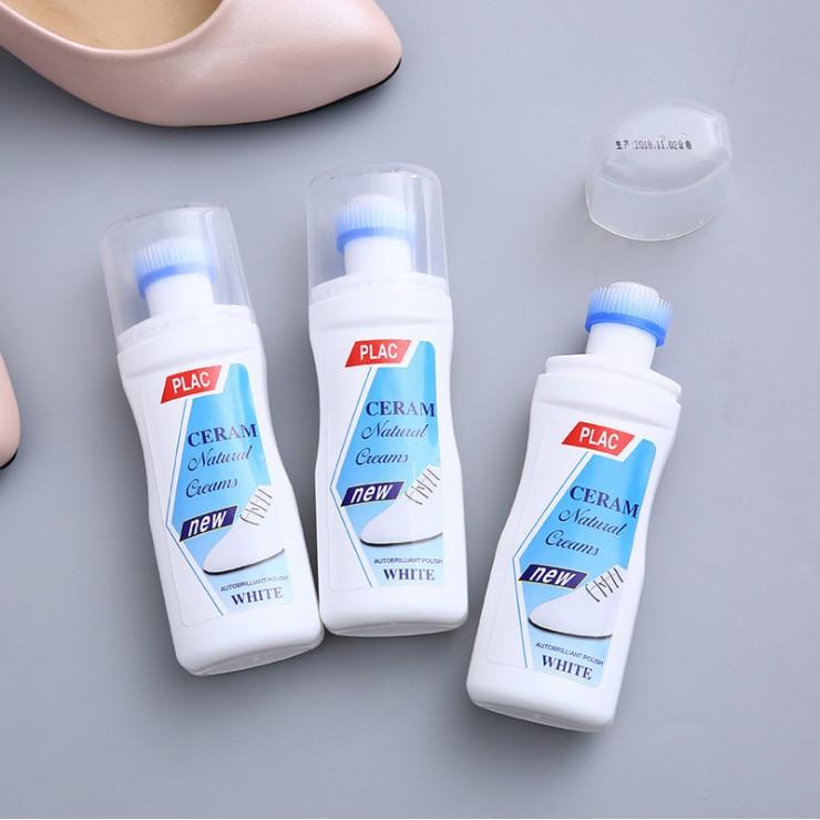 Chai xịt tẩy trắng giày dép túi xách Plac - đầu bàn chải