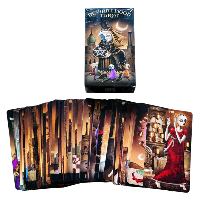 Combo Bộ Bài Bói Deviant Moon Tarot Borderless Edition và Khăn Trải Tarot