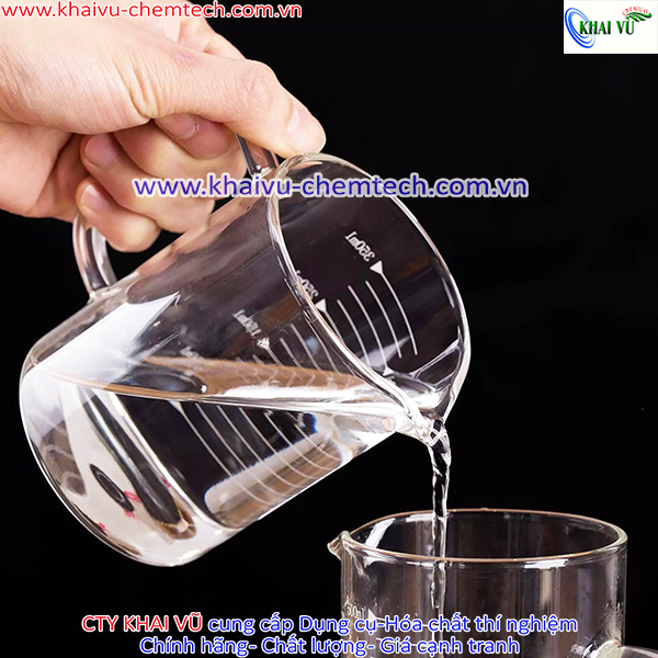 Cốc Thủy Tinh Có Vạch Chia Định Lượng 350ml, 500ml, 1000ml