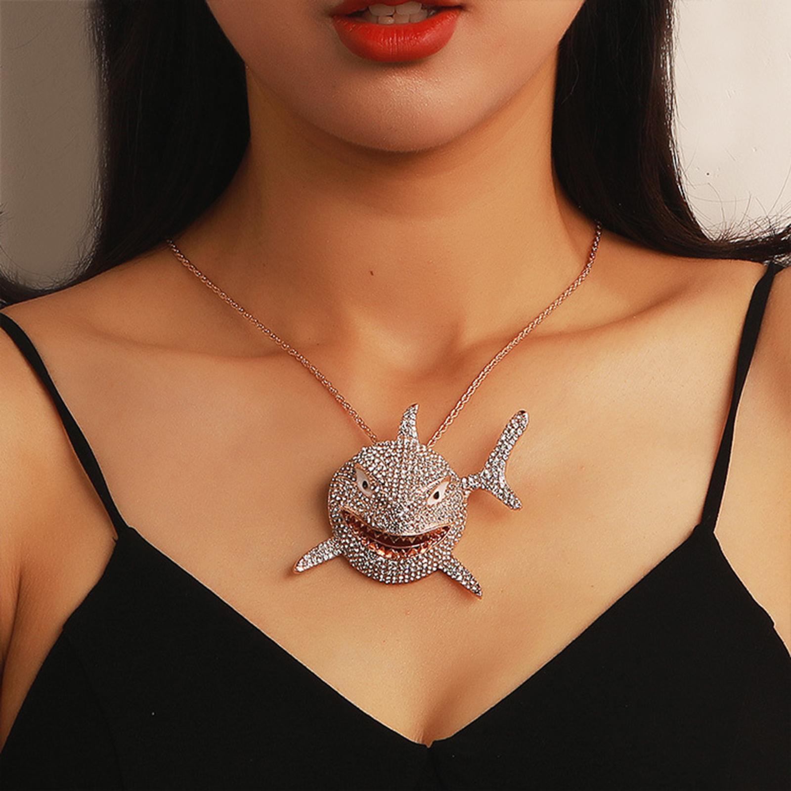 Hip Hop Large Pendant Necklace Punk Animal Fashion for Men Women