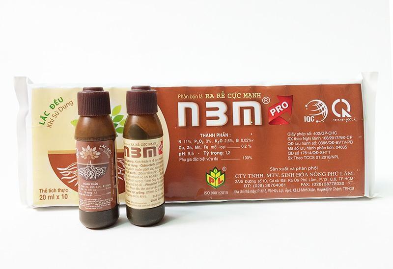 10 Lọ Phân bón N3M kích thích nảy mầm, kích thích ra rễ dạng nước 20ml