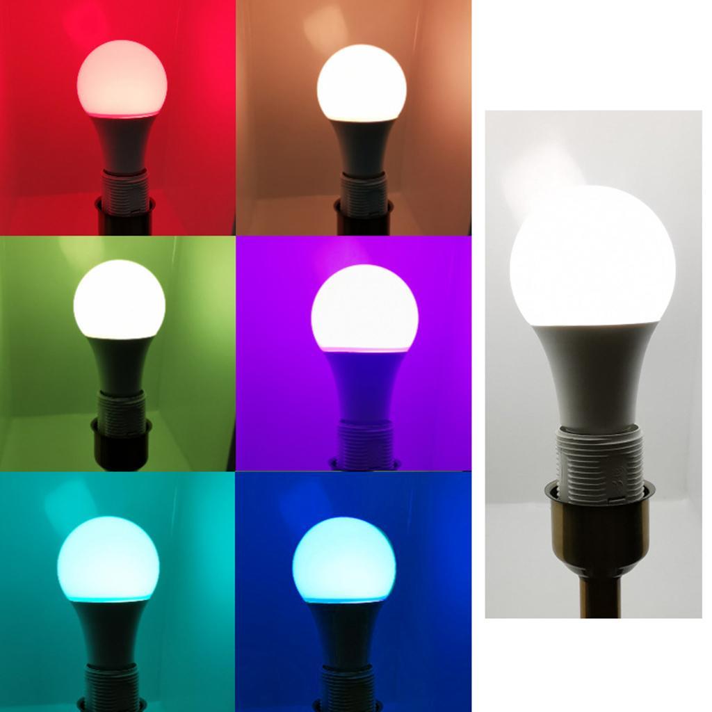 2X Color Changing Light Bulb RGB LED Light Bulbs 900LM Flood Mood Light A60