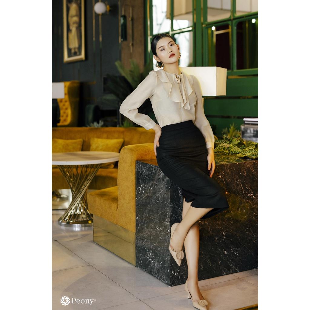 Chân váy bút chì suông công sở đẹp, dáng trơn tôn dáng Peony - ALVIN SKIRT