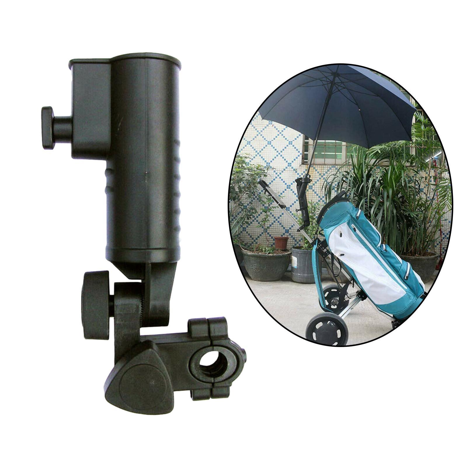 Adjustable Golf Umbrella Holder Stand Clamp for Stroller Push Cart
