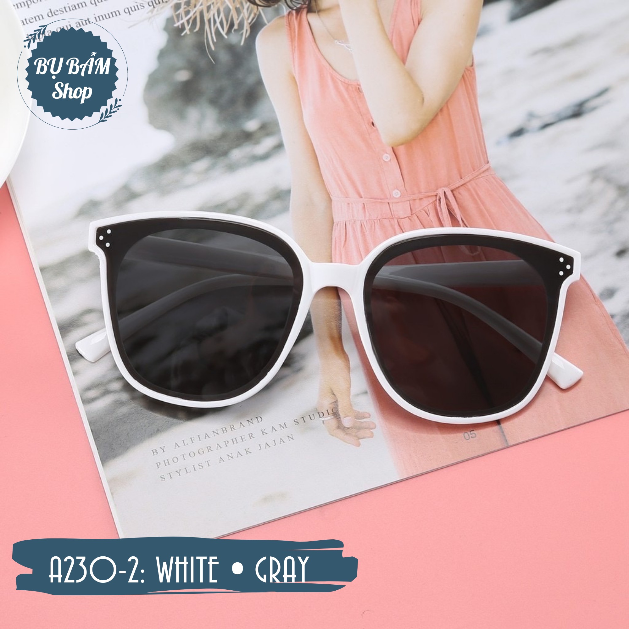 Kính mát oversize 3 chấm - A230