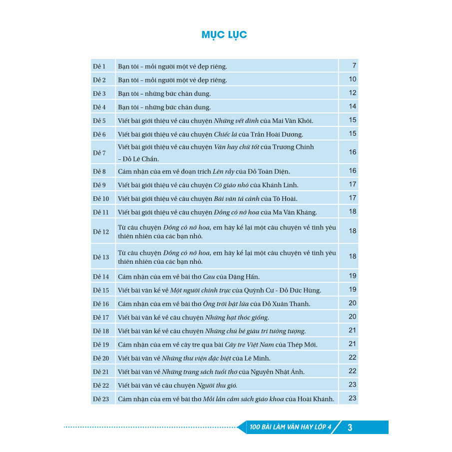 Sách - 100 Bài Làm Văn Hay Lớp 4 - ndbooks