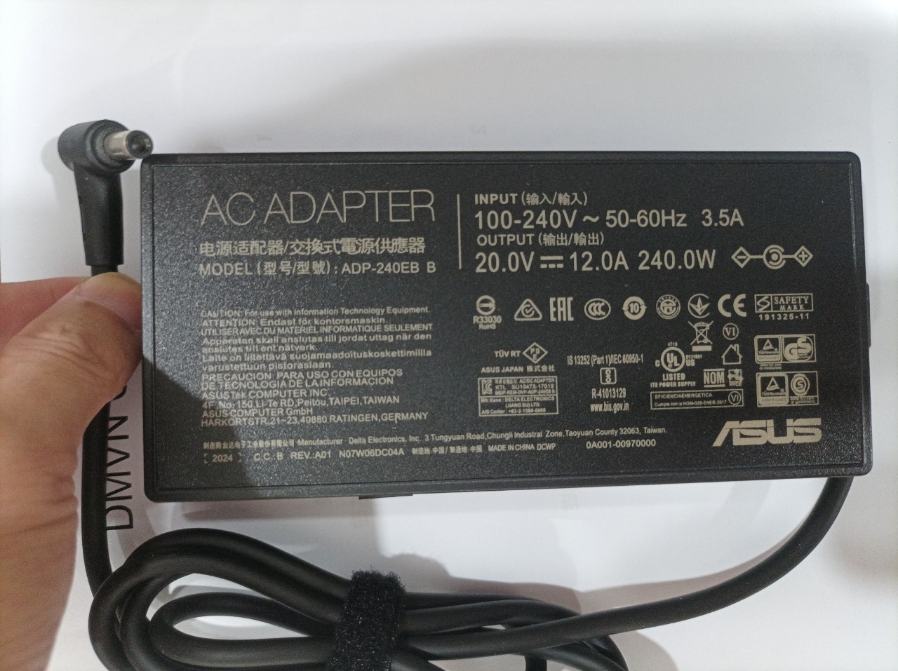 Sạc dành cho Laptop Asus ROG Strix Scar 15 17 AC Adapter Charger 20V 12A 240W ADP-240EB