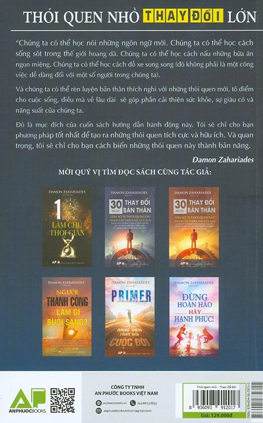 Thói Quen Nhỏ Thay Đổi Lớn