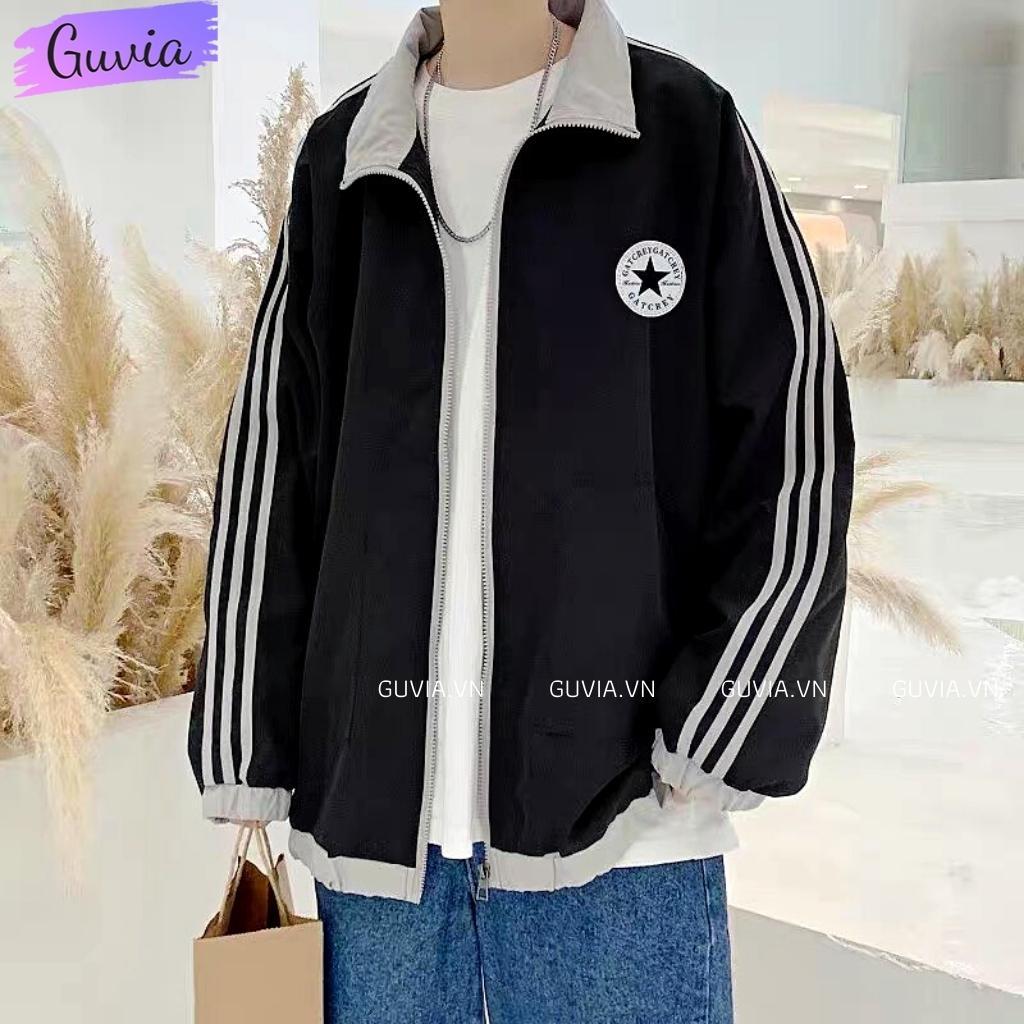 Áo Khoác Dù GATCREY 2 Lớp Form Rộng Nam Nữ Unisex, Áo Gió Bomber Bóng Chày Chống Nắng Ulzzang