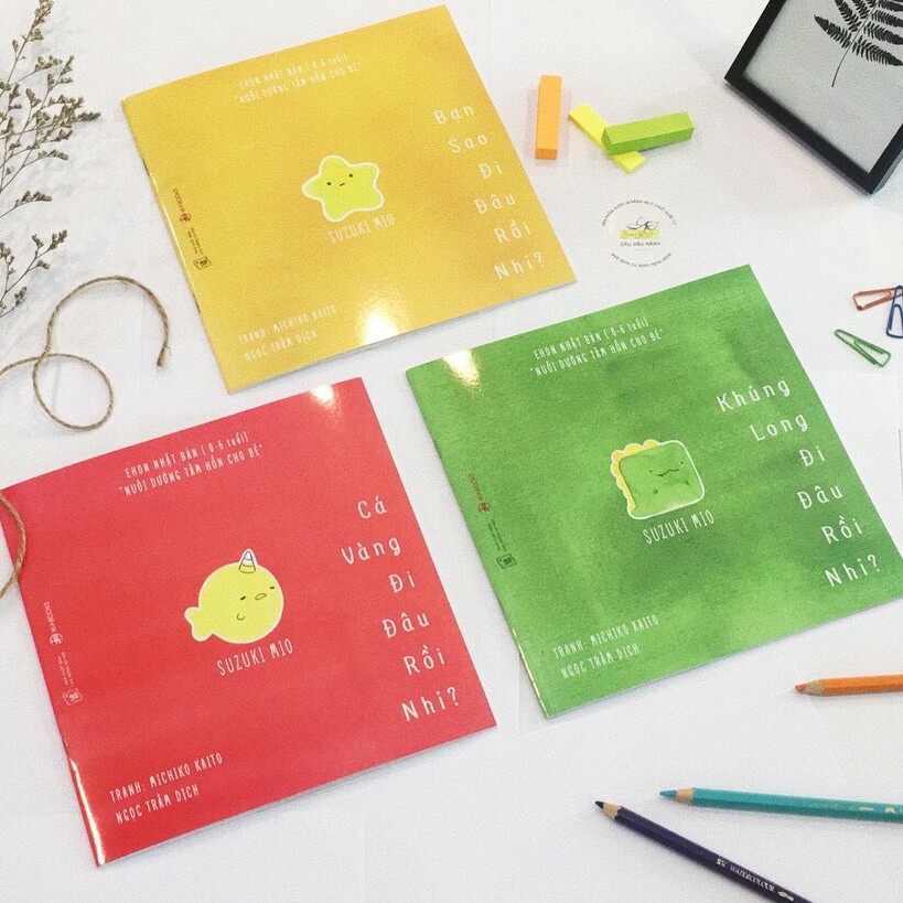 Combo 6 cuốn sách Ehon Chơi cùng cáo Ken và Đi đâu thế