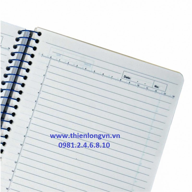 Sổ lò xo kép dọc B5 - 200 trang; Klong 942 xanh dương