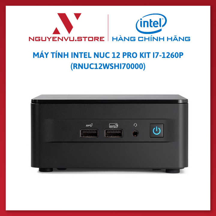 Máy tính Intel NUC 12 Pro Kit i7-1260P ( RNUC12WSHI70000 ) - Hàng chính hãng