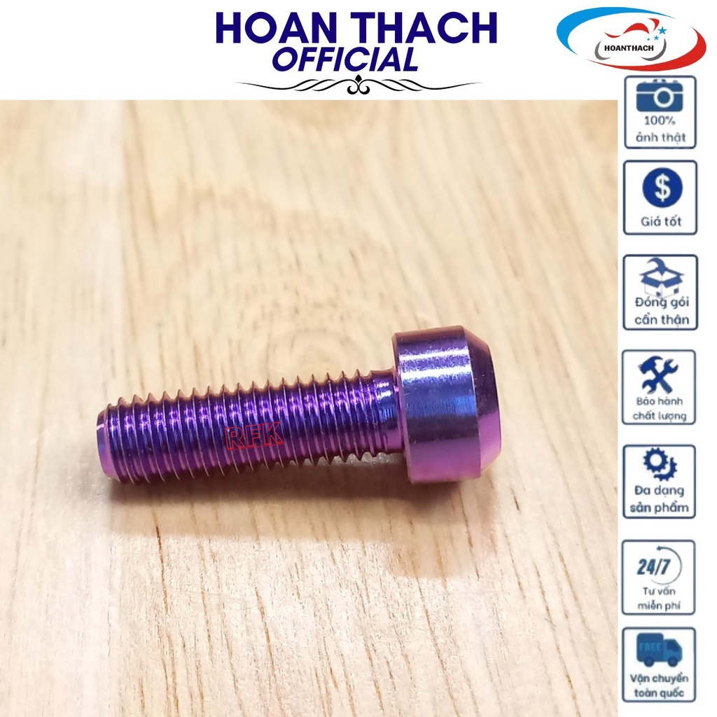 Ốc Gr5 8L20 Đầu Trụ Xanh Tím dùng cho nhiều dòng xe , SP016486 (Giá 1 con)