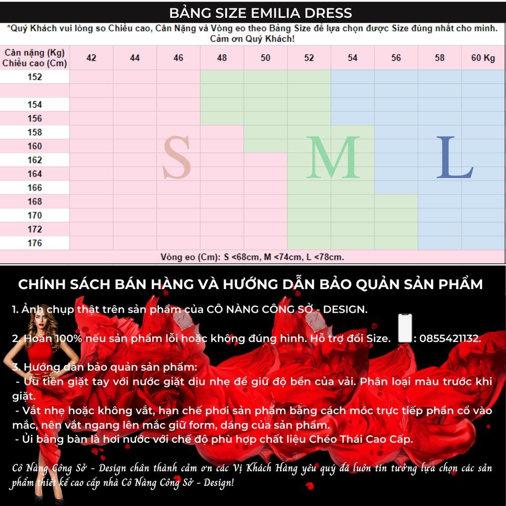 Đầm Thiết Kế Emilia Dress Chất Liệu Vải Chéo Thái Cao Cấp Dày Dặn - Trẻ Trung Chân Dài Tôn Dáng