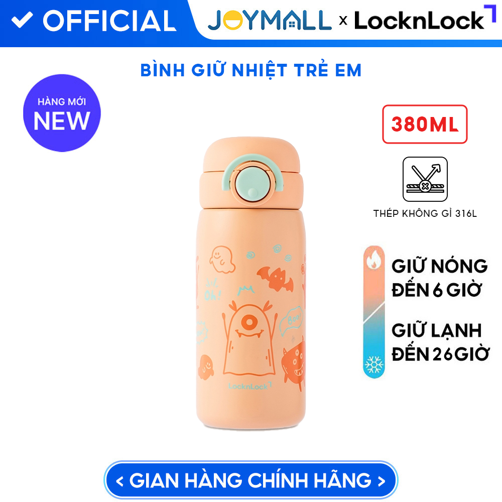 Bình Giữ Nhiệt LocknLock School Fit Luminous 380ml Và 510ml Thép Không Gỉ, Hàng Chính Hãng - JoyMall