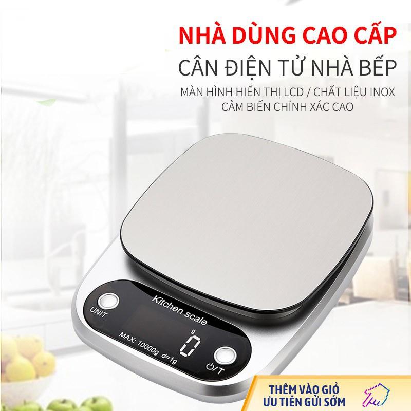 Cân tiểu ly điện tử inox tròn bầu Mã SH 131 (1gr - 3000gr)