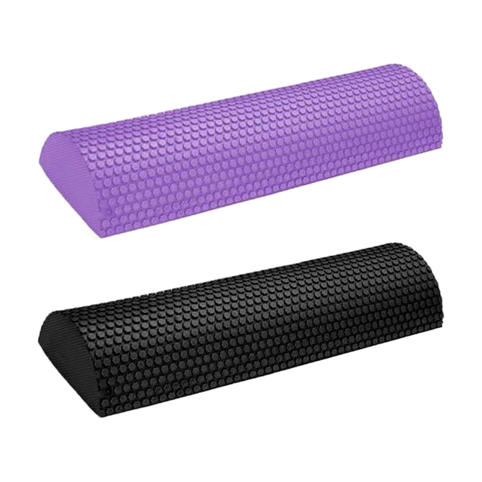 2x Foam Roller Half Round Massage Yoga Pilates Fitness Yoga