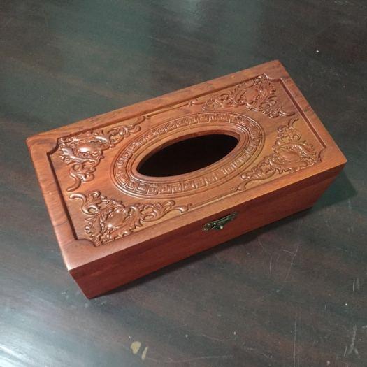 Hộp Đựng Giấy Ăn Gỗ Hương Cao Cấp