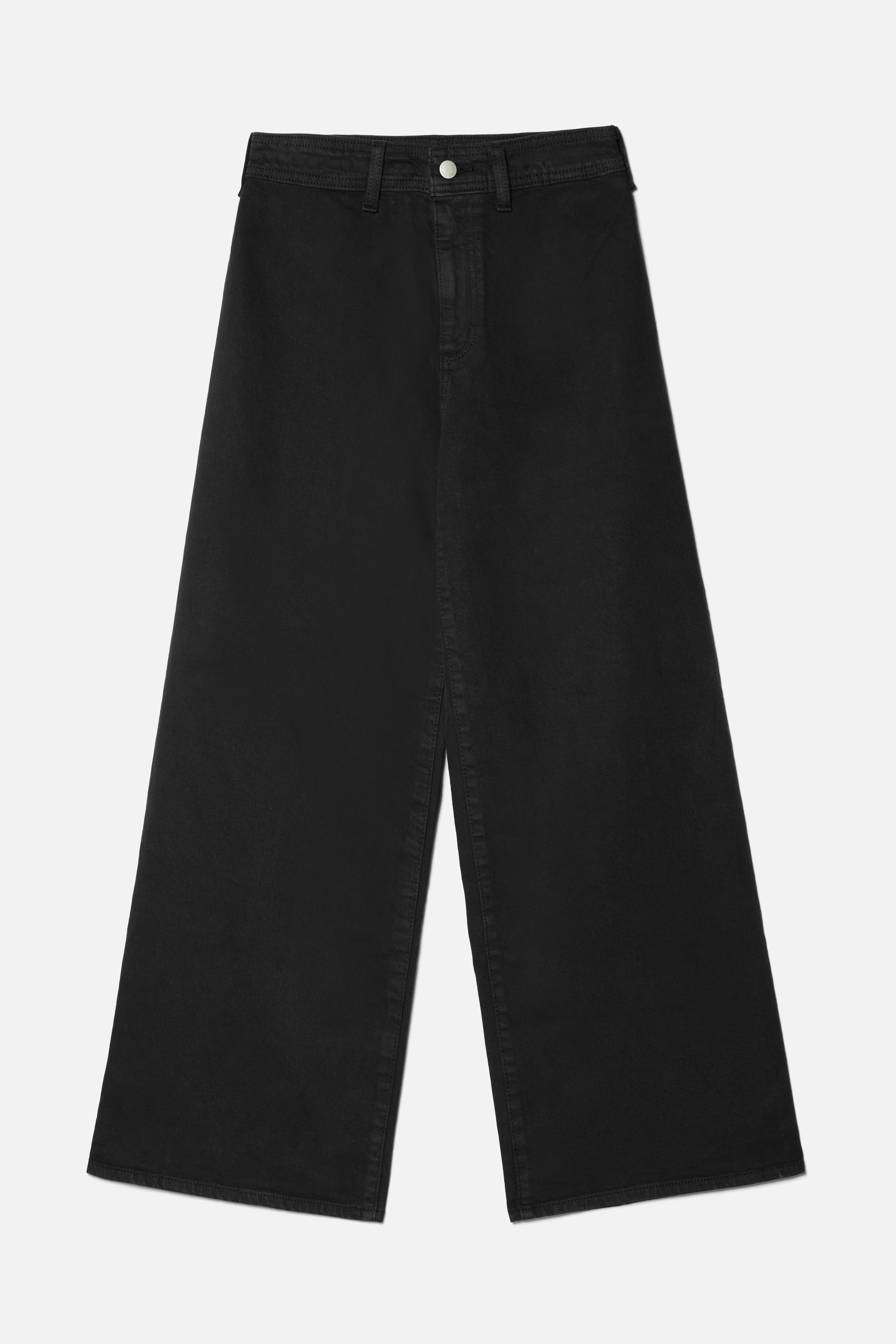 Quần Jean Nữ Ninomaxx Form Wide-Leg RAWCORE DENIM Chất Vải Dày Cứng Giữ Form 2601003